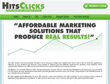 Tablet Screenshot of hitsclicks.com